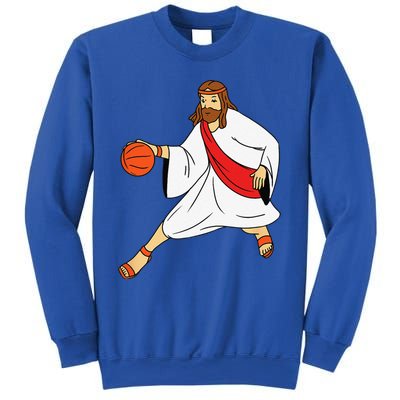 Jesus Playing Basketball Sweatshirt