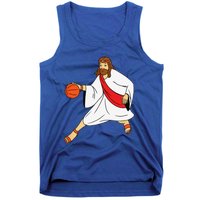 Jesus Playing Basketball Tank Top