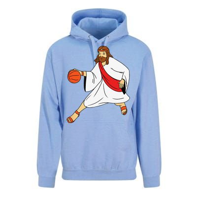 Jesus Playing Basketball Unisex Surf Hoodie