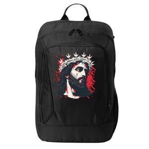 Jesus Painting Christianity City Backpack