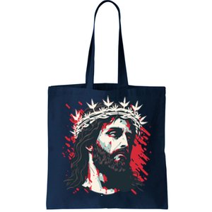 Jesus Painting Christianity Tote Bag