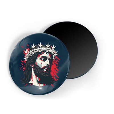 Jesus Painting Christianity Magnet