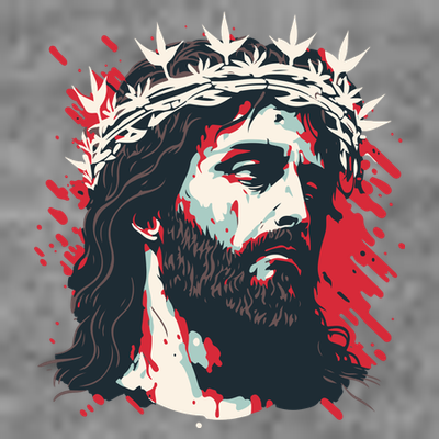 Jesus Painting Christianity T-Shirt