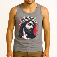 Jesus Painting Christianity Tank Top
