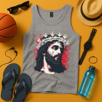 Jesus Painting Christianity Tank Top