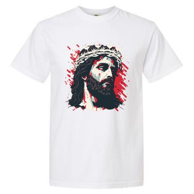 Jesus Painting Christianity Garment-Dyed Heavyweight T-Shirt