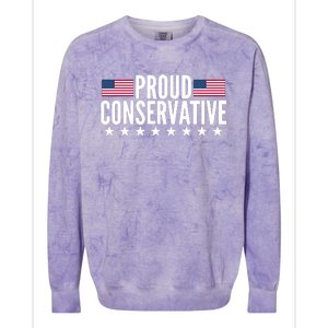 Justjenrx Proud Conservative Colorblast Crewneck Sweatshirt