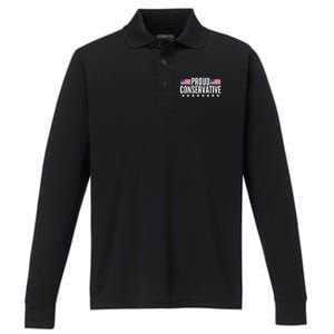 Justjenrx Proud Conservative Performance Long Sleeve Polo