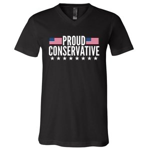 Justjenrx Proud Conservative V-Neck T-Shirt