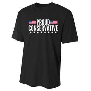 Justjenrx Proud Conservative Performance Sprint T-Shirt