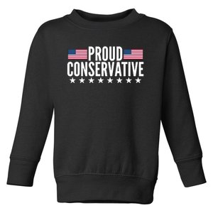 Justjenrx Proud Conservative Toddler Sweatshirt