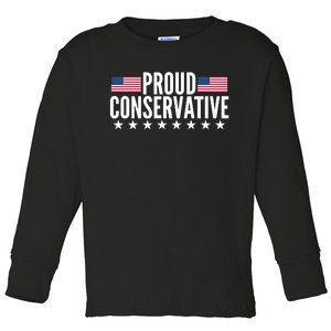 Justjenrx Proud Conservative Toddler Long Sleeve Shirt