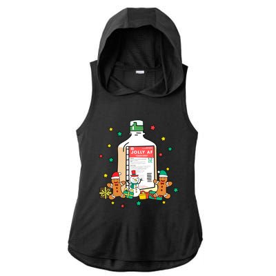 Jolly Pharmacy Crew Pharmacist Group Matching Christmas Great Gift Ladies PosiCharge Tri-Blend Wicking Draft Hoodie Tank