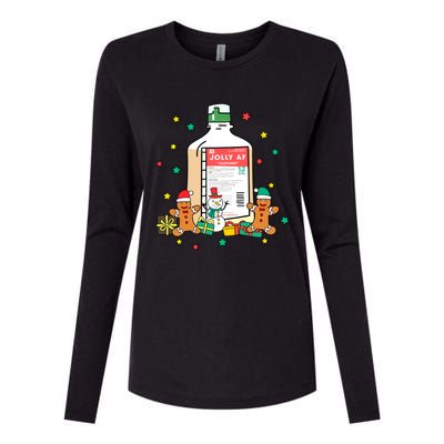 Jolly Pharmacy Crew Pharmacist Group Matching Christmas Great Gift Womens Cotton Relaxed Long Sleeve T-Shirt