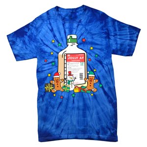 Jolly Pharmacy Crew Pharmacist Group Matching Christmas Great Gift Tie-Dye T-Shirt