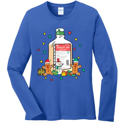 Jolly Pharmacy Crew Pharmacist Group Matching Christmas Great Gift Ladies Long Sleeve Shirt