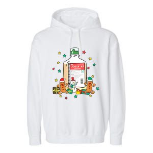 Jolly Pharmacy Crew Pharmacist Group Matching Christmas Great Gift Garment-Dyed Fleece Hoodie