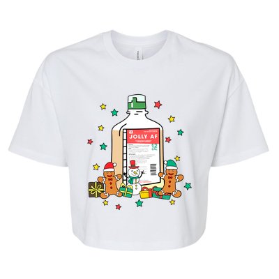 Jolly Pharmacy Crew Pharmacist Group Matching Christmas Great Gift Bella+Canvas Jersey Crop Tee