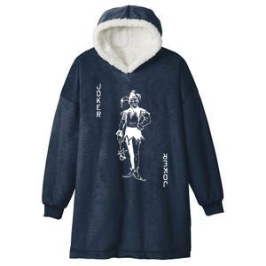 Joker Playing Card Hooded Wearable Blanket