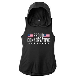 Justjenrx Proud Conservative Ladies PosiCharge Tri-Blend Wicking Draft Hoodie Tank