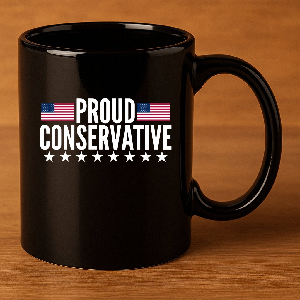 Justjenrx Proud Conservative 11oz C Handle Ceramic Mug