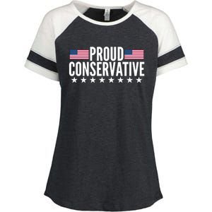 Justjenrx Proud Conservative Enza Ladies Jersey Colorblock Tee