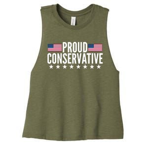 Justjenrx Proud Conservative Women's Racerback Cropped Tank