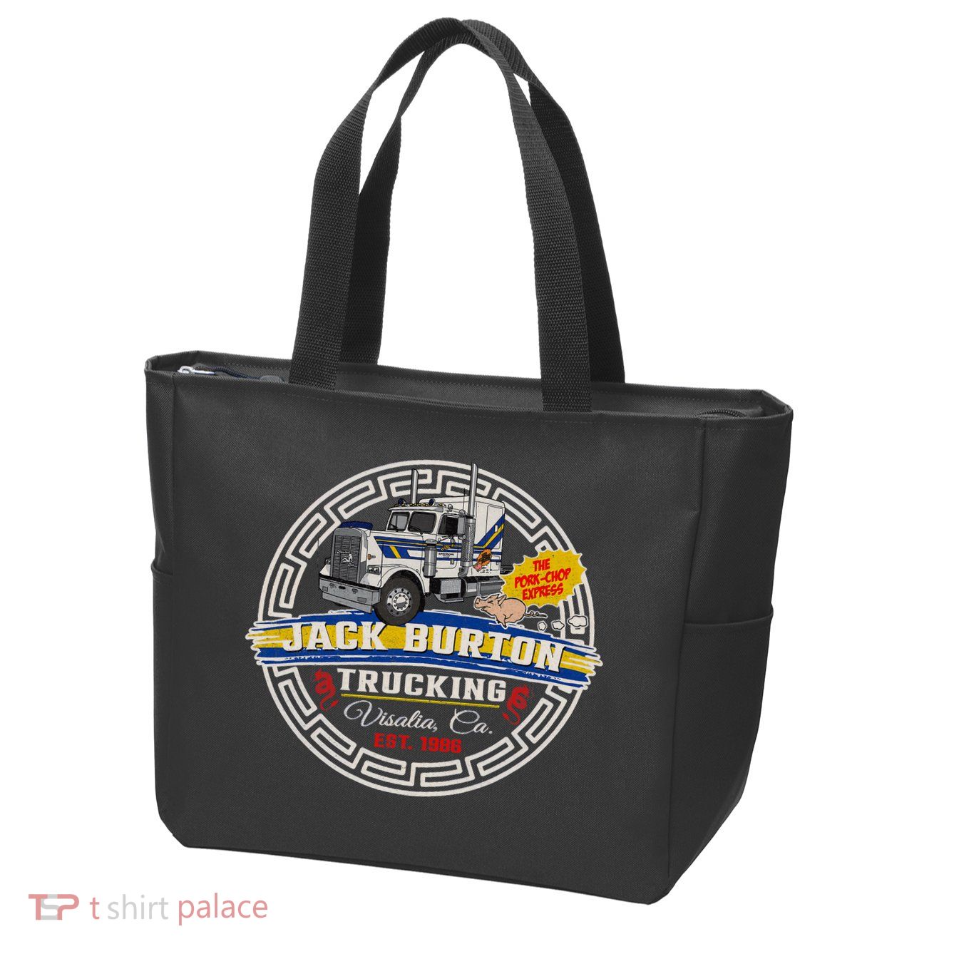 Jack Pork Chop Burton Circle Zip Tote Bag