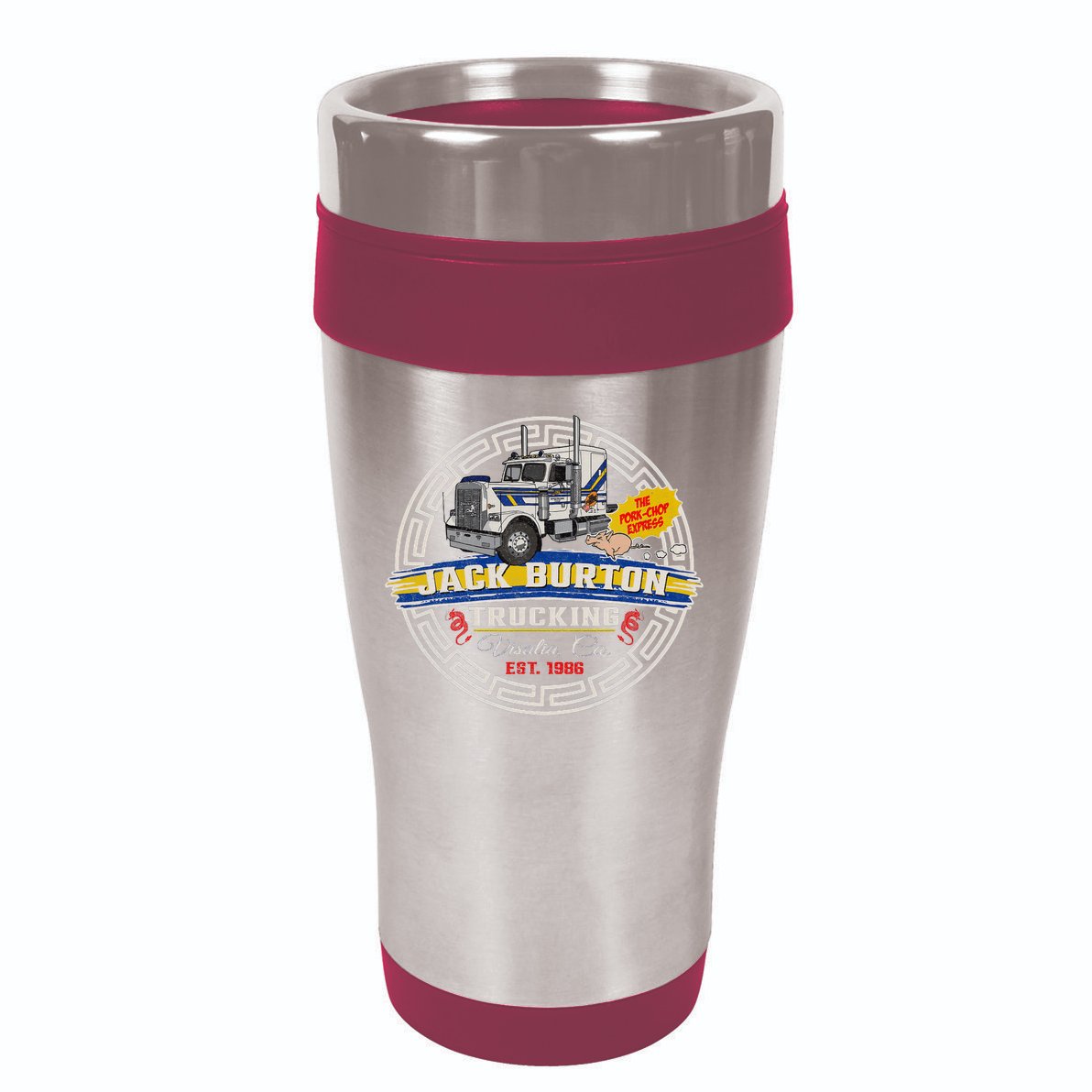 Jack Pork Chop Burton Circle 16oz Travel Tumbler