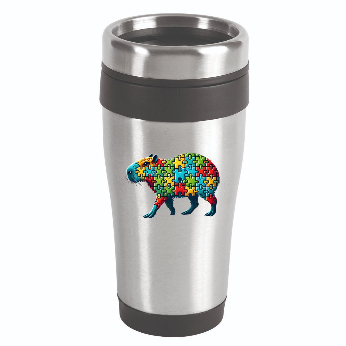 Jigsaw Puzzle Capybara Funny Gift 16oz Travel Tumbler