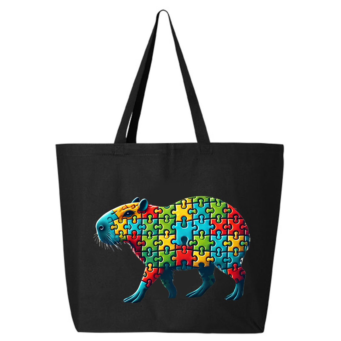 Jigsaw Puzzle Capybara Funny Gift 25L Jumbo Tote