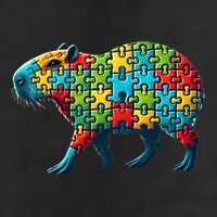 Jigsaw Puzzle Capybara Funny Gift 25L Jumbo Tote