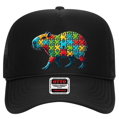 Jigsaw Puzzle Capybara Funny Gift Trucker Hat