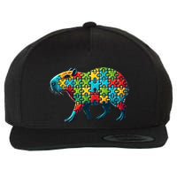 Jigsaw Puzzle Capybara Funny Gift Wool Snapback Cap