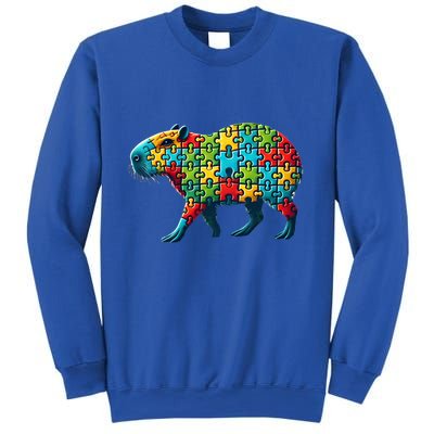 Jigsaw Puzzle Capybara Funny Gift Sweatshirt