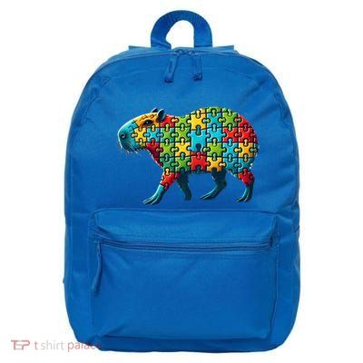 Jigsaw Puzzle Capybara Funny Gift 16 in Basic Backpack