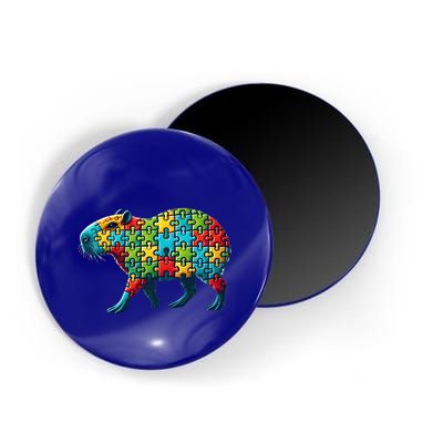 Jigsaw Puzzle Capybara Funny Gift Magnet