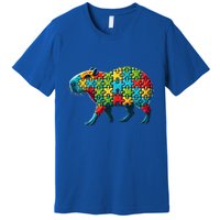 Jigsaw Puzzle Capybara Funny Gift Premium T-Shirt