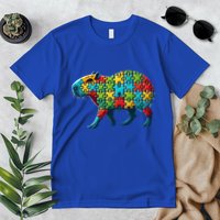 Jigsaw Puzzle Capybara Funny Gift Premium T-Shirt