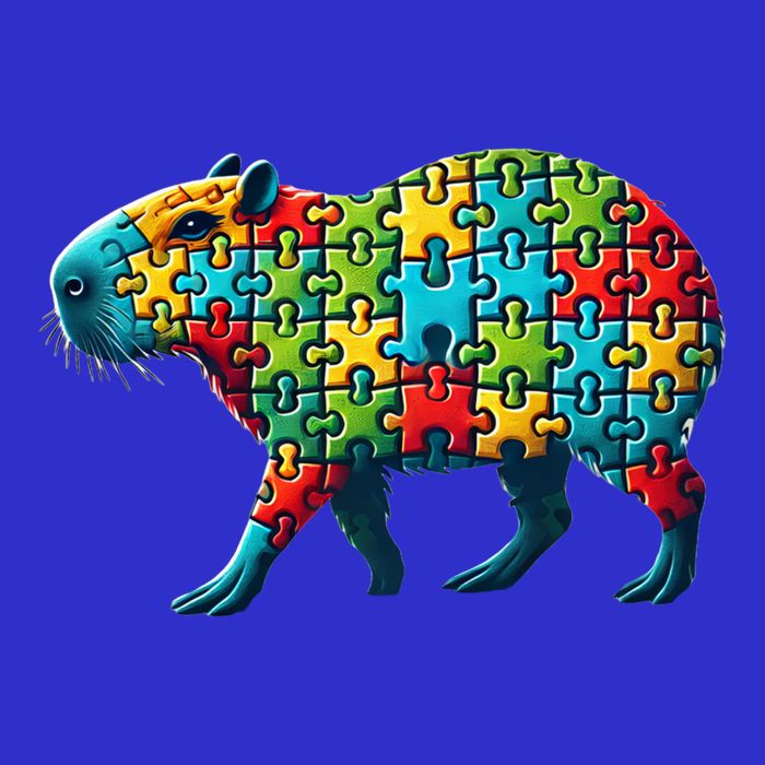 Jigsaw Puzzle Capybara Funny Gift Premium T-Shirt
