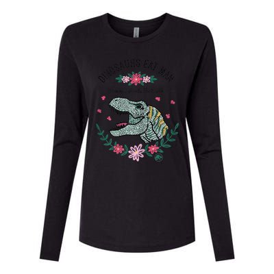 Dinos Eat Man Women Inherit The Earth Gift Womens Cotton Relaxed Long Sleeve T-Shirt