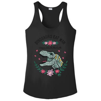 Dinos Eat Man Women Inherit The Earth Gift Ladies PosiCharge Competitor Racerback Tank