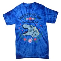 Dinos Eat Man Women Inherit The Earth Gift Tie-Dye T-Shirt