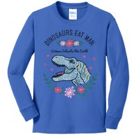 Dinos Eat Man Women Inherit The Earth Gift Kids Long Sleeve Shirt