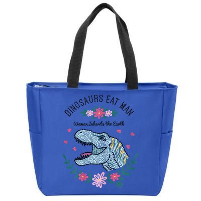 Dinos Eat Man Women Inherit The Earth Gift Zip Tote Bag