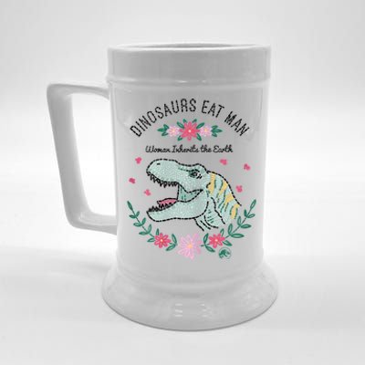 Dinos Eat Man Women Inherit The Earth Gift Beer Stein