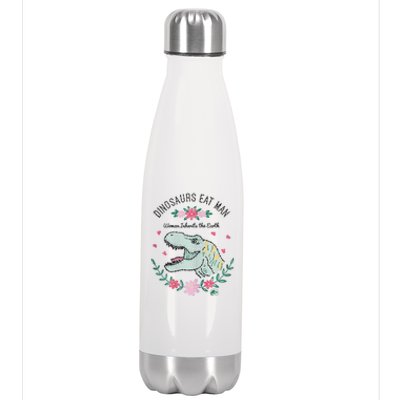 Dinos Eat Man Women Inherit The Earth Gift Stainless Steel Insulated Water Bottle