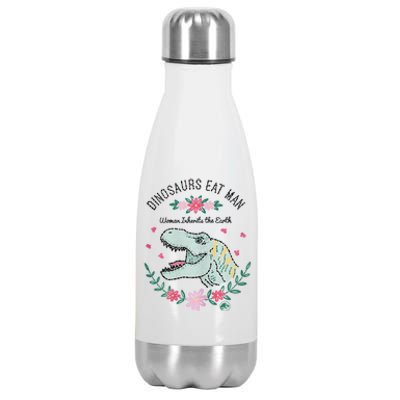 Dinos Eat Man Women Inherit The Earth Gift Stainless Steel Insulated Water Bottle