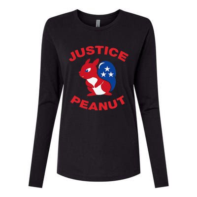 Justice Peanut Democrats Killed Peanut The Squirrel Monsters Womens Cotton Relaxed Long Sleeve T-Shirt