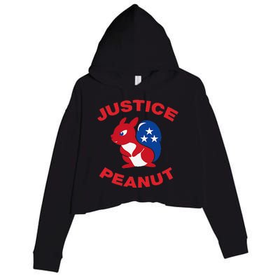 Justice Peanut Democrats Killed Peanut The Squirrel Monsters Crop Fleece Hoodie